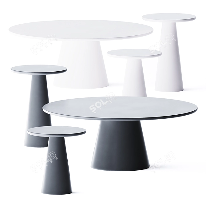 CONIC Coffee Table: Sleek and Stylish 3D model image 1