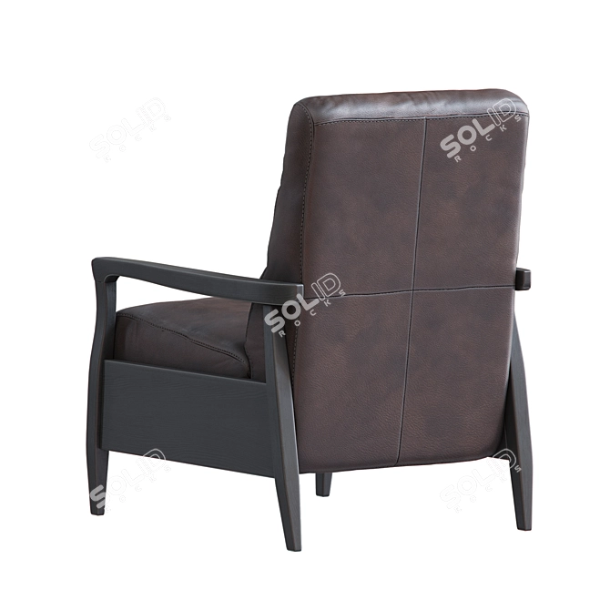 Luxury Marlin Pushback Recliner 3D model image 4