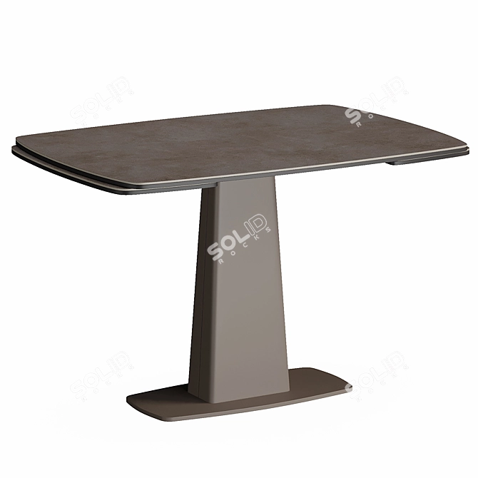 Modern Extendable Colombo Table 3D model image 1