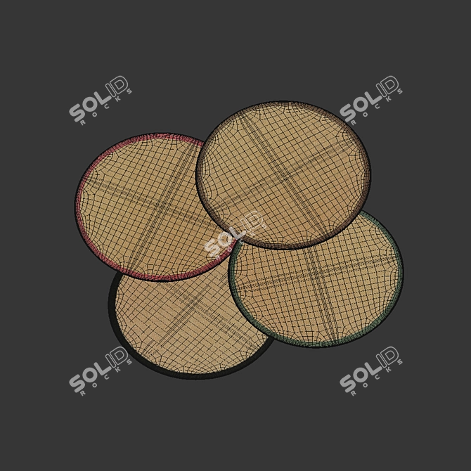 Barham Brown Indoor/Outdoor Area Rug - Versatile and Stylish 3D model image 4