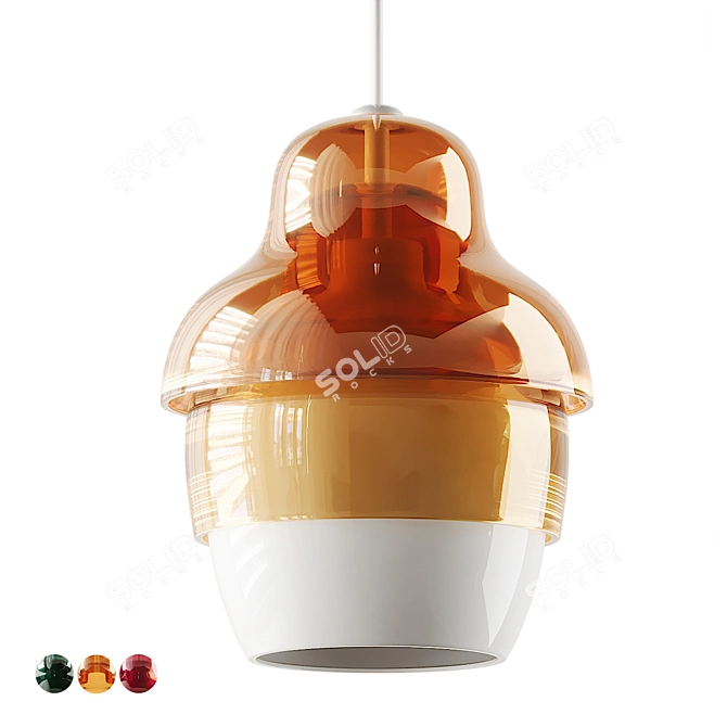 Nested Elegance: Matrioshka Pendant 3D model image 11