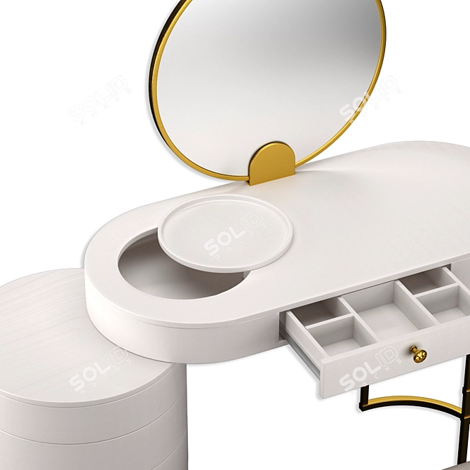 Swivel Cabinet Vanity Set 3D model image 4