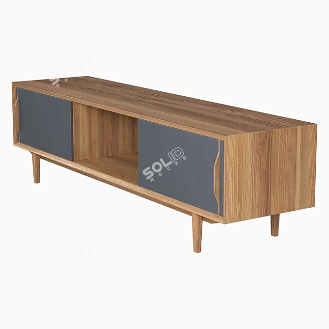 Bruni TV Console: Functional Space Saver 3D model image 3