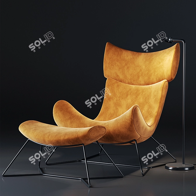 Modern Comfort: Minotti Single Sofa 3D model image 4