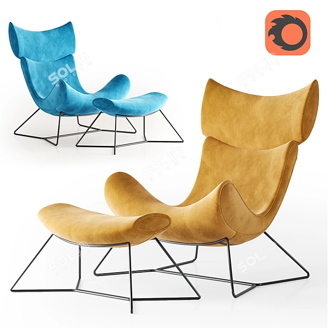 Modern Comfort: Minotti Single Sofa 3D model image 5