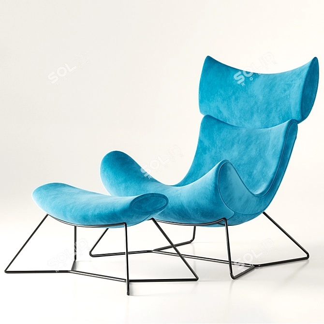 Modern Comfort: Minotti Single Sofa 3D model image 7