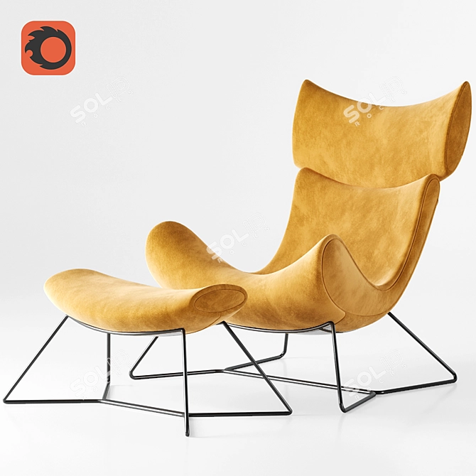 Modern Comfort: Minotti Single Sofa 3D model image 10