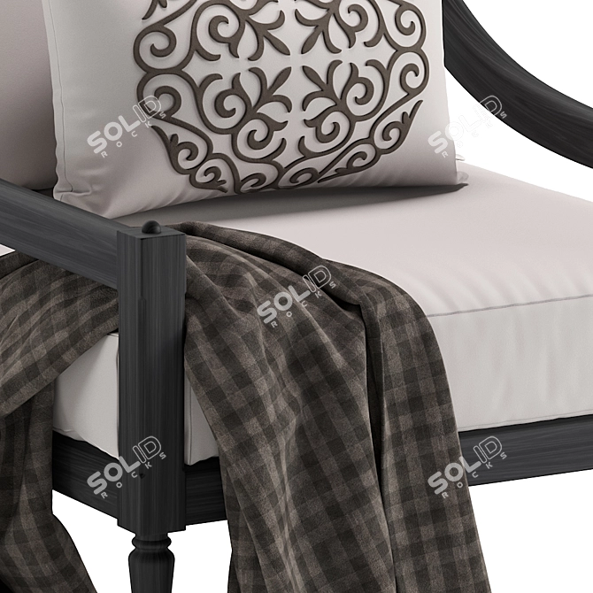 Elegant Penthurst Outdoor Chair 3D model image 3