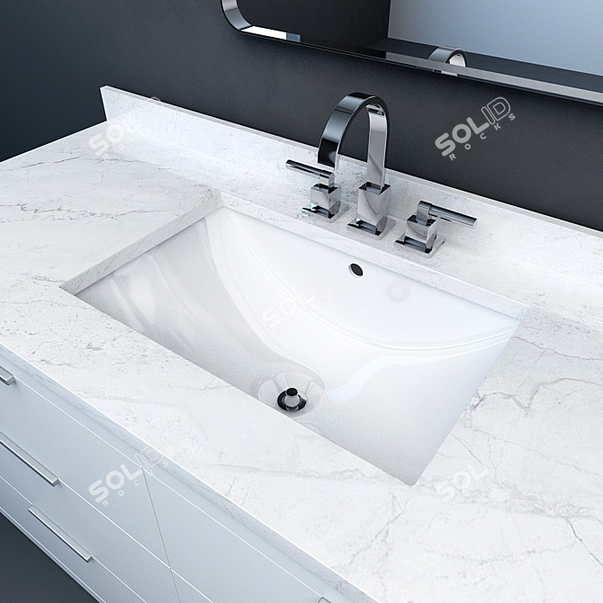 RH Modern Machinto Extra-Wide Vanity 3D model image 3