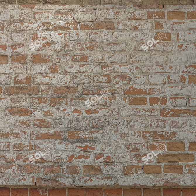 Title: Rustic Brick Texture 3D model image 3