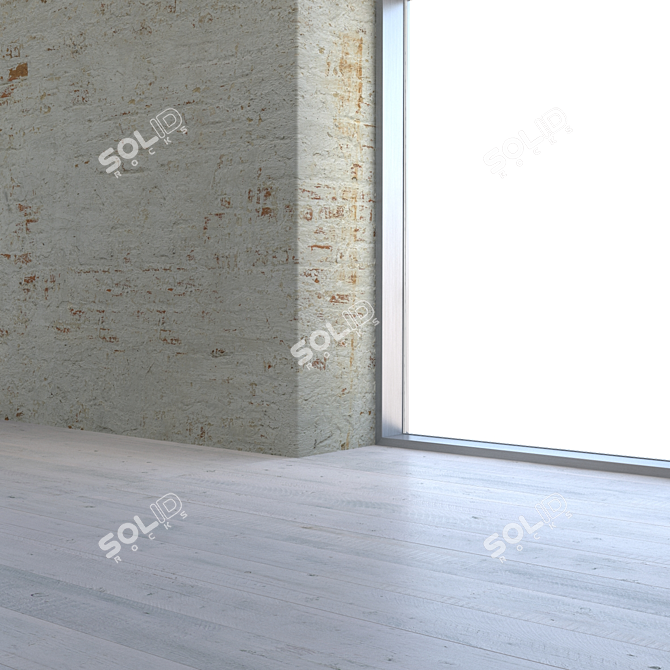 Seamless High Resolution Brick Wall 3D model image 4