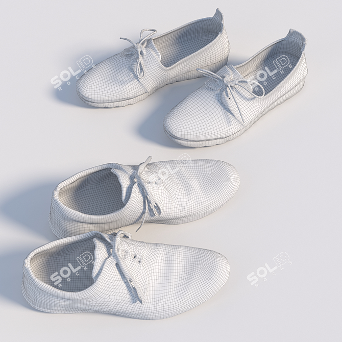 360° Scanned Shoes with High-Resolution Textures 3D model image 4