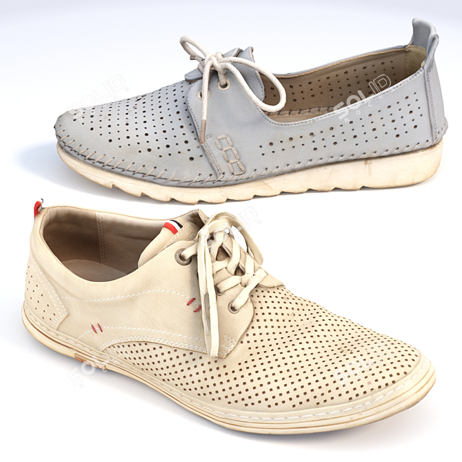 360° Scanned Shoes with High-Resolution Textures 3D model image 6