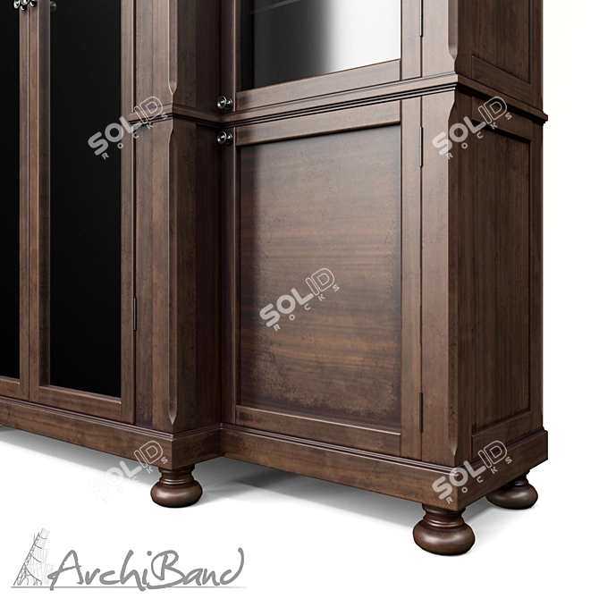 Elegant Library Cabinet: Customizable & Spacious 3D model image 4