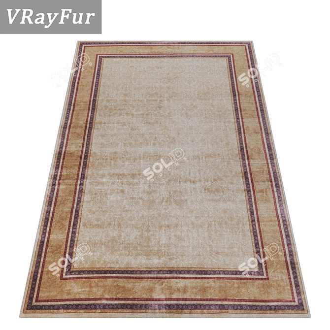 Title: Versatile Set of Premium Carpets 3D model image 2