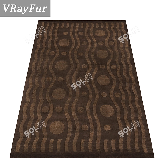 Title: Luxury Carpet Set - High-Quality Textures 3D model image 2