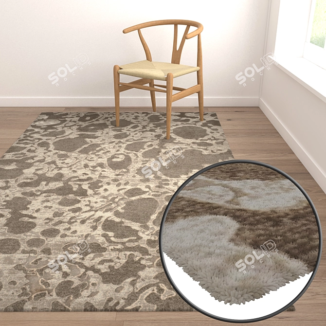 Luxury Carpets Set 3D model image 5