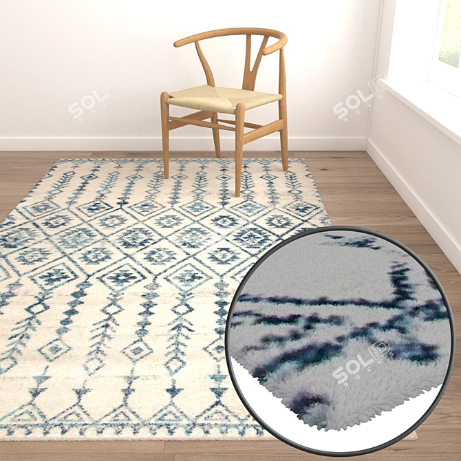 Luxury Carpet Set: High-Quality Textures & Multiple Variations 3D model image 5
