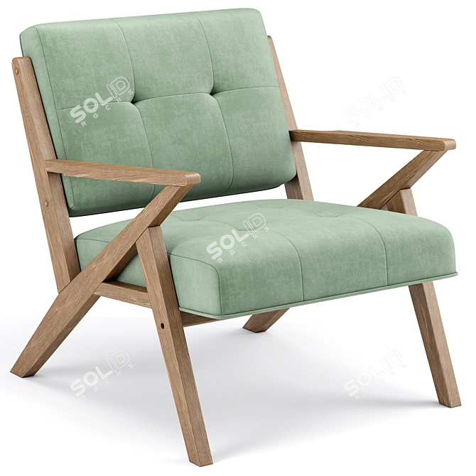 Modern Rocket Lounge Chair: Stylish, Comfy & Multifunctional 3D model image 2