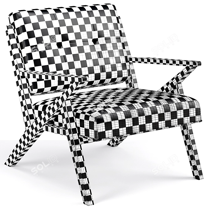 Modern Rocket Lounge Chair: Stylish, Comfy & Multifunctional 3D model image 4