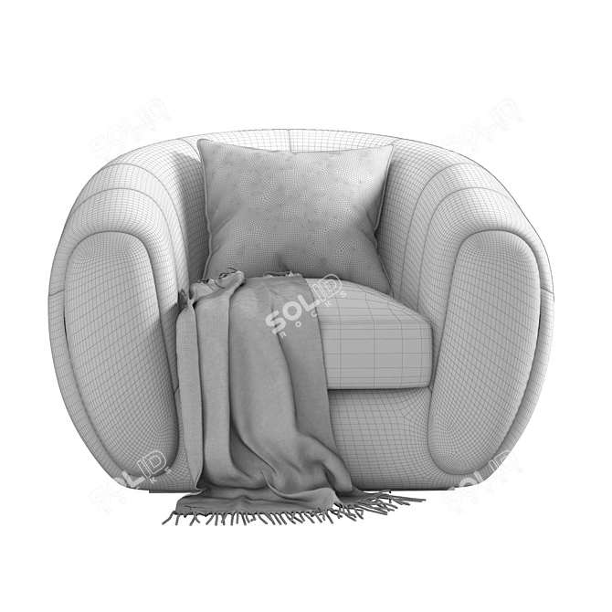 Elegant Mayfair Chair: Perfect Blend of Comfort and Style 3D model image 5