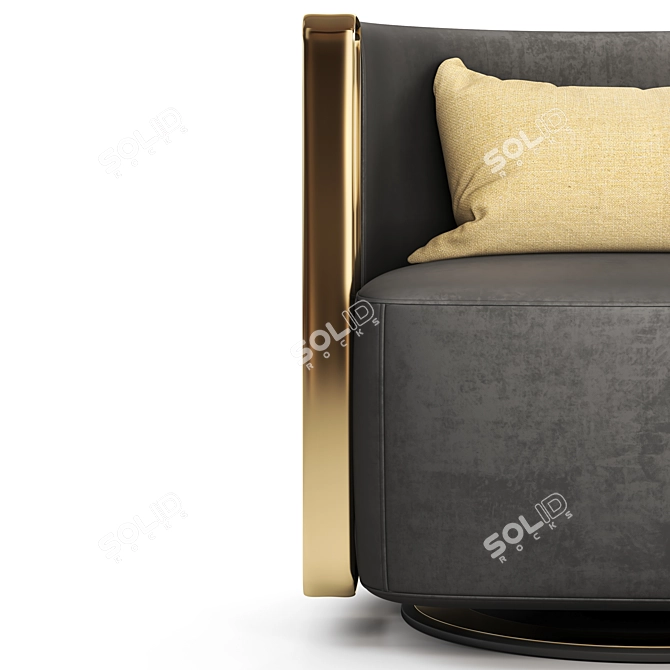 Sleek Armchair Perfect for Any Space 3D model image 4