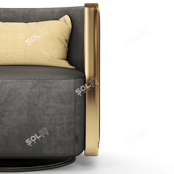 Sleek Armchair Perfect for Any Space 3D model image 5