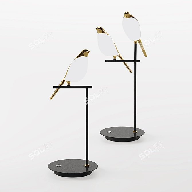 Bird Inspired Table Lamp - Lampatron Nomi Tab 3D model image 4