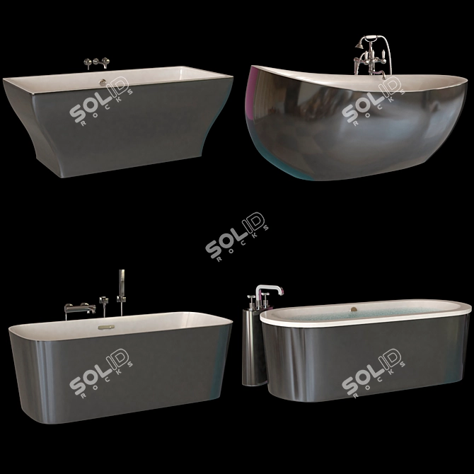 Luxury Villeroy & Boch Bath Set 3D model image 1