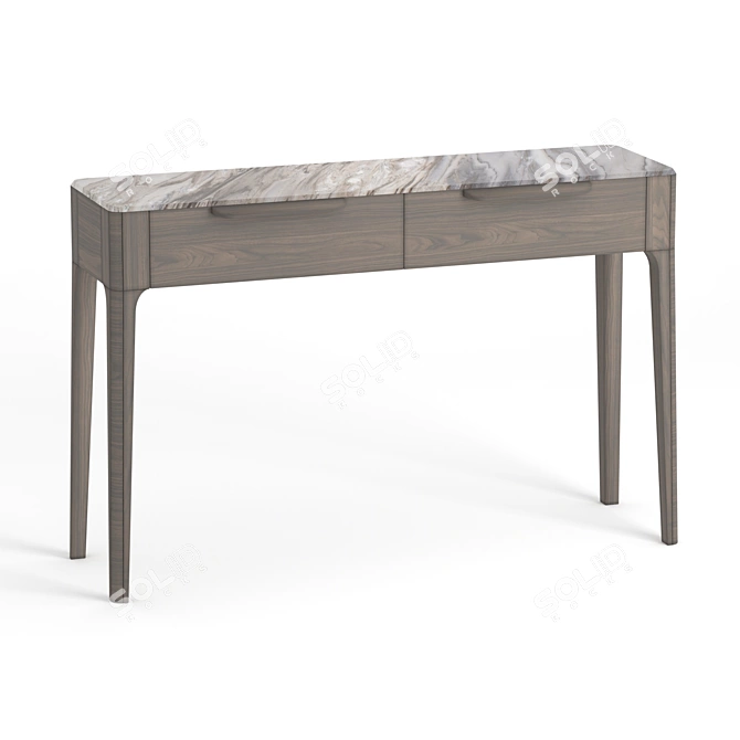 Title: Toffee Console: Futuristic Design with Natural Marble 3D model image 3