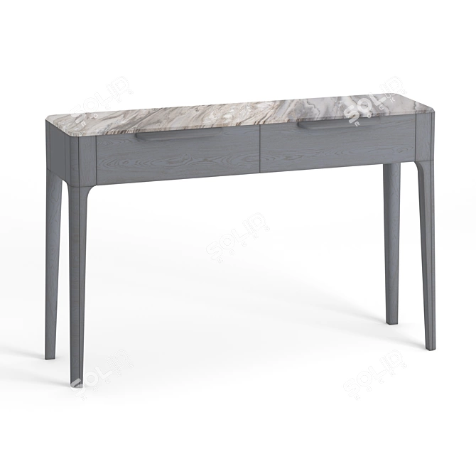 Title: Toffee Console: Futuristic Design with Natural Marble 3D model image 4