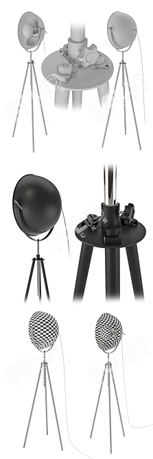 Lussole BOLLO Torch: Elegant Illumination for your Space 3D model image 3