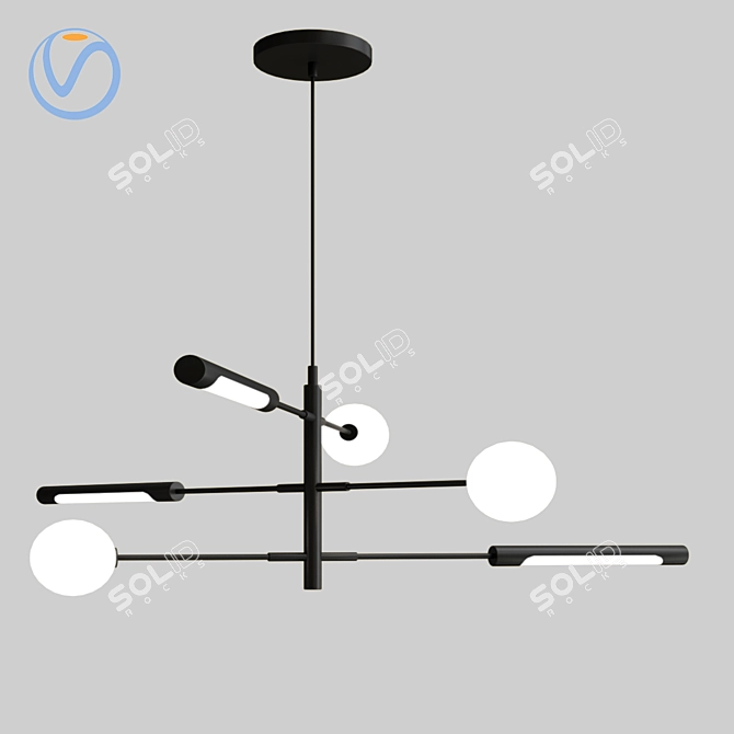 Minimalistic Runna Pendant Lamp 3D model image 2