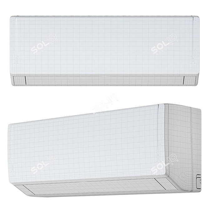 GREE GWH07QA-K3DNB6C Smart 7K BTU Air Conditioner 3D model image 4