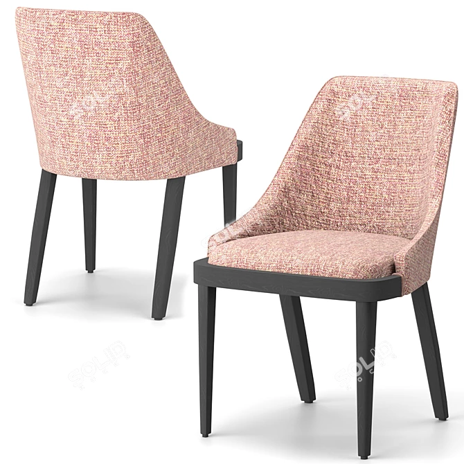 Modern Danish Chair by Sevensedie 3D model image 3