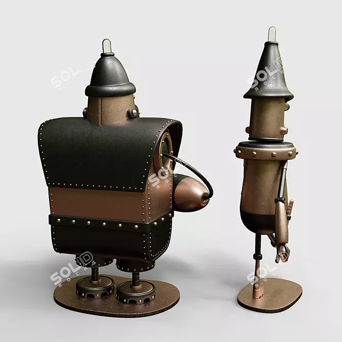 Machinarium Collectible Figurine Set 3D model image 3