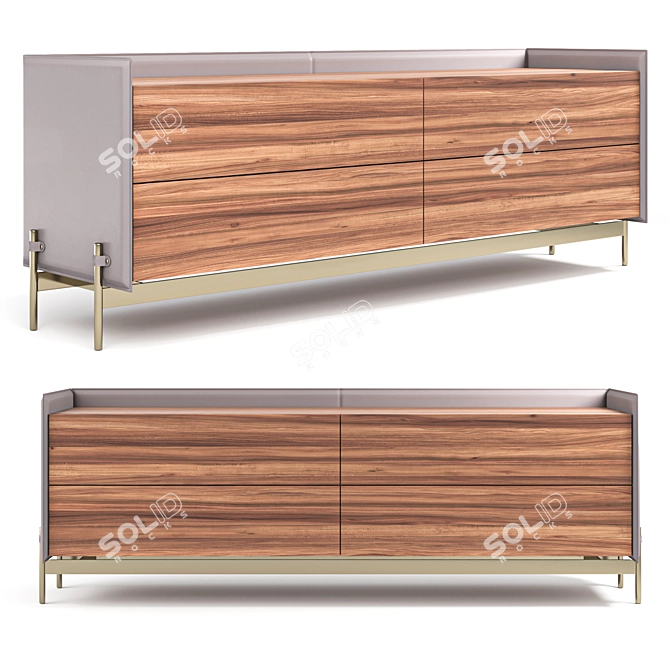 Luxury Living Room Cabinet by Aston Martin 3D model image 1