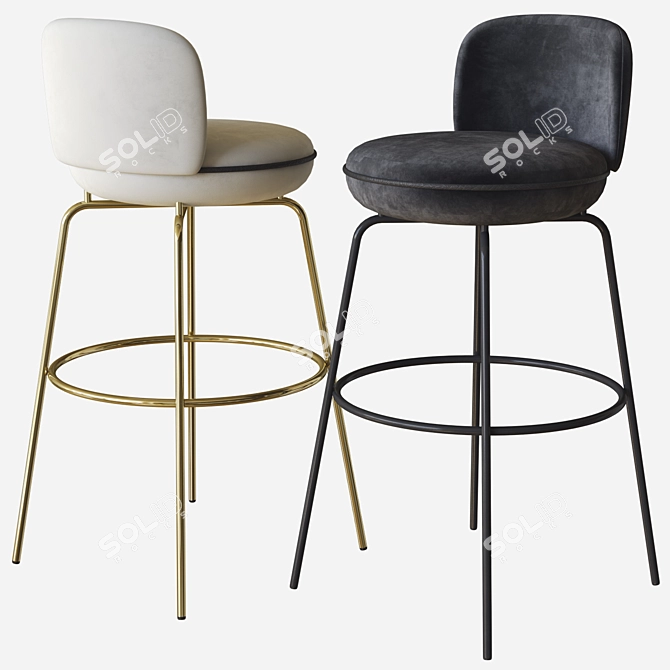 Elevate Your Space: Merwyn Barstool 3D model image 3