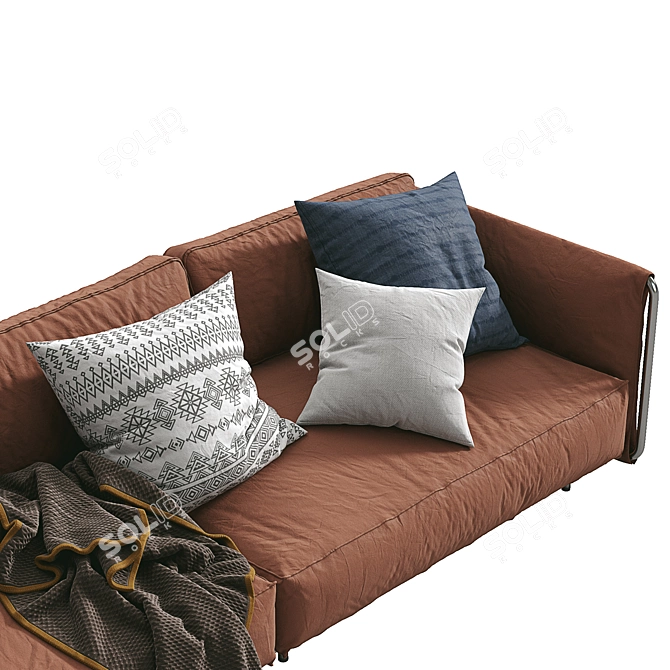 Flexform Sofa Edmond: Timeless Elegance 3D model image 3