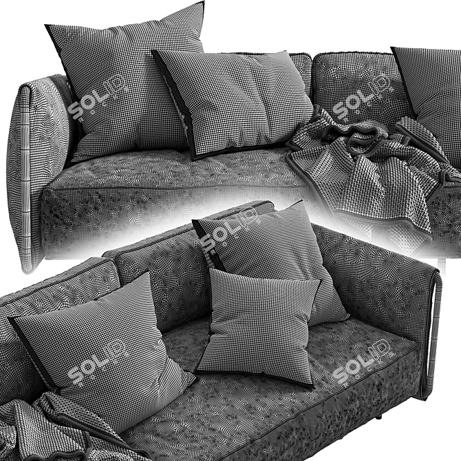 Flexform Sofa Edmond: Timeless Elegance 3D model image 5