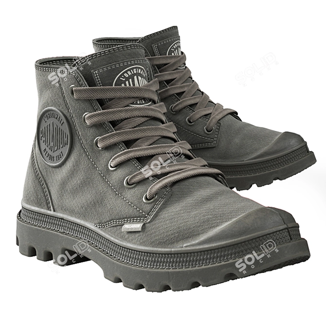 Palladium Boots: Unmatched Style & Durability 3D model image 1