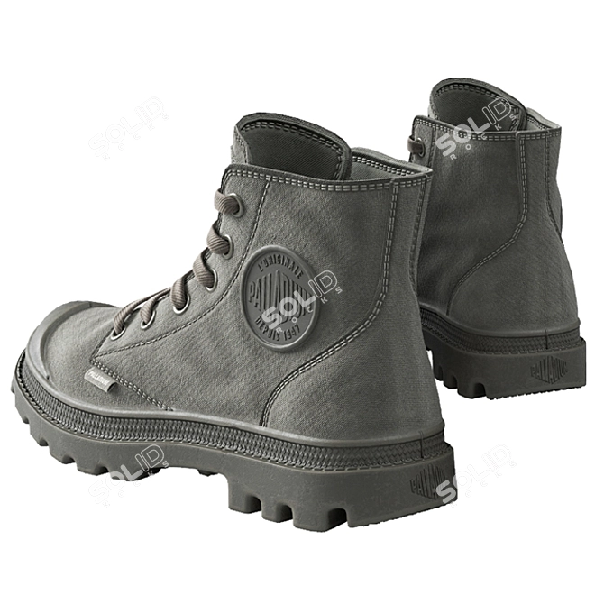 Palladium Boots: Unmatched Style & Durability 3D model image 3