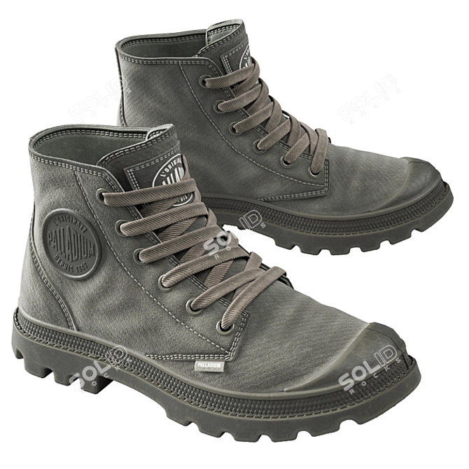 Palladium Boots: Unmatched Style & Durability 3D model image 6