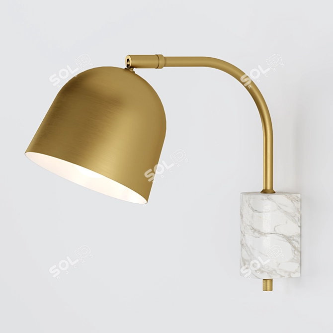 Adjustable Wall Light with Pernille Design 3D model image 3