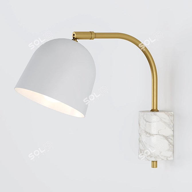 Adjustable Wall Light with Pernille Design 3D model image 4