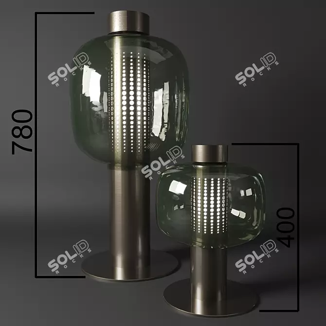 Brokis Bonbori Outdoor Table Lamp 3D model image 1
