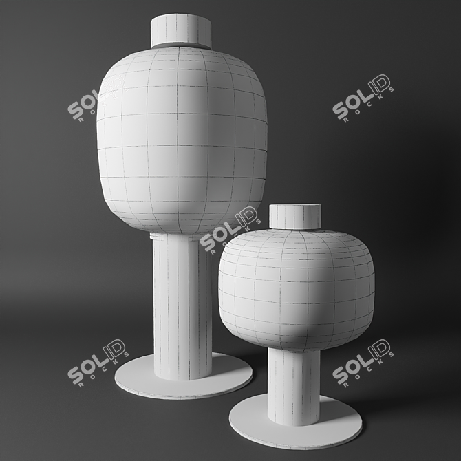 Brokis Bonbori Outdoor Table Lamp 3D model image 5