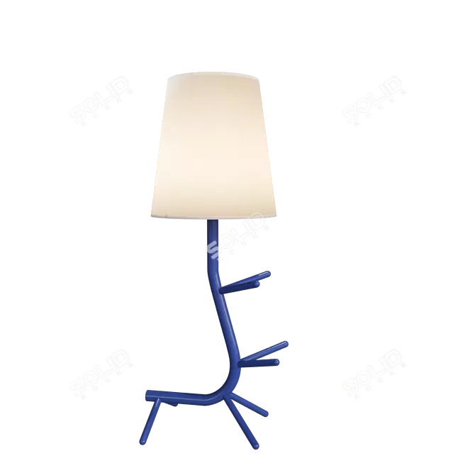 Mantra CENTIPEDE 7250-7253 Floor Lamp: Modern Metal Design, E27 Socket, Fabric Shade 3D model image 5