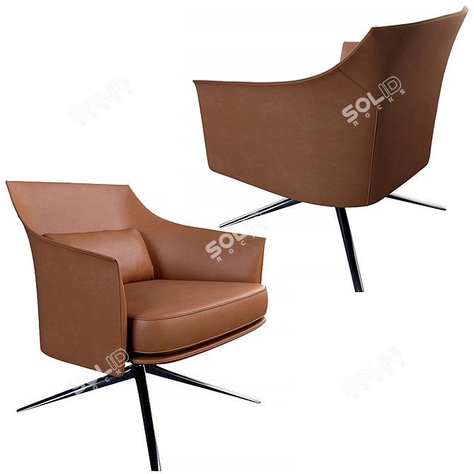 Stanford Armchair - Poliform: Stylish and High-Quality Comfort 3D model image 1