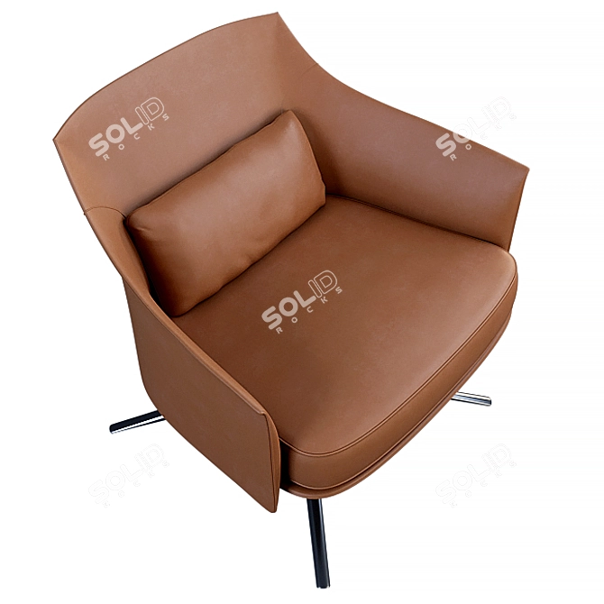 Stanford Armchair - Poliform: Stylish and High-Quality Comfort 3D model image 2